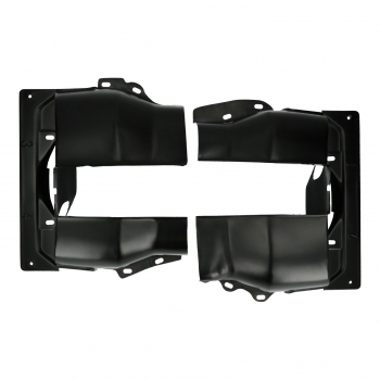 Zylinderabdeckbleche Doppelkanal , schwarz