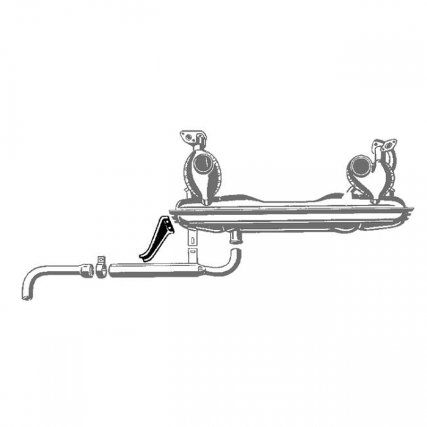 Halter für das Endrohr