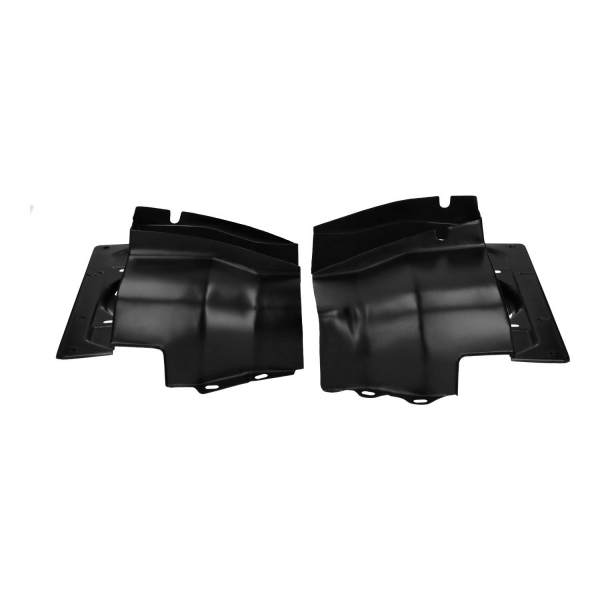 Zylinderabdeckbleche Doppelkanal , schwarz